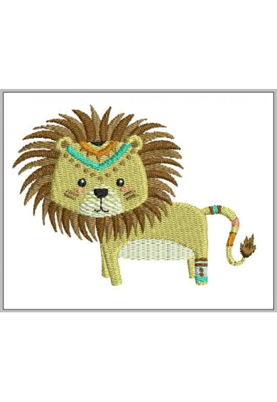 Pet034 - Cute Tribal Lion